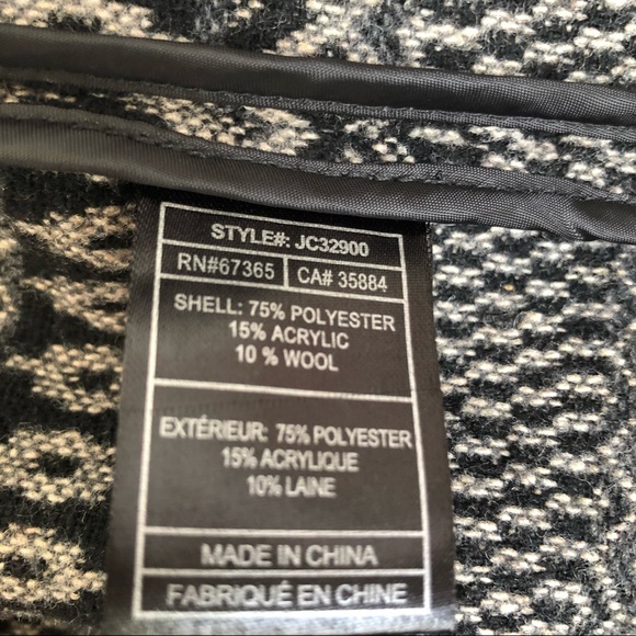 Jack By BB Dakota Women’s Wool Blend Kimmy Dark Grey Sweater Jacket Sz S - Picture 9 of 10